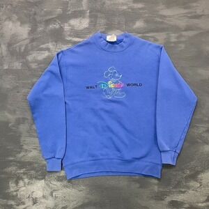 vintage Walt Disney World sweatshirt mens‎ Small BLue 1990s Mickey mouse